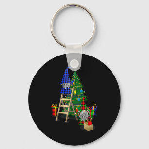 Nordic Gnomes Winter Christmas Swediomte Elves  Keychain