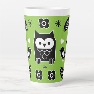 Nordic Horse Folk Art Gift Latte Mug