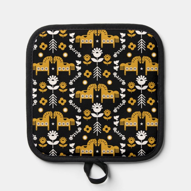 Nordic Horse Home Decor Pot Holder (Front)