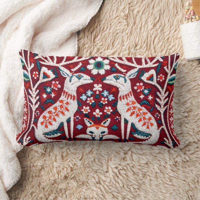  Nordic-Inspired Embroidered Throw Pillow Cover  (Blanket)