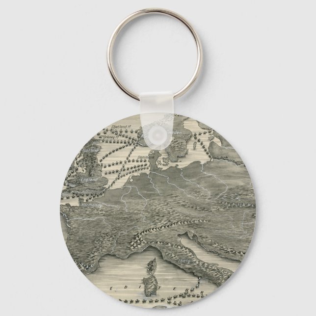 Nordic Invasions Keychain (Front)