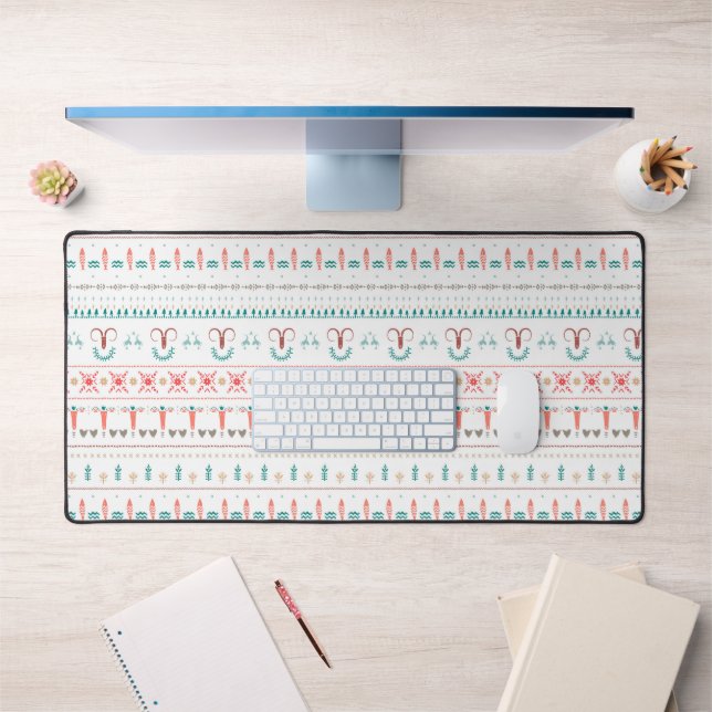 Nordic Light Winter Pattern Desk Mat (Office 1)
