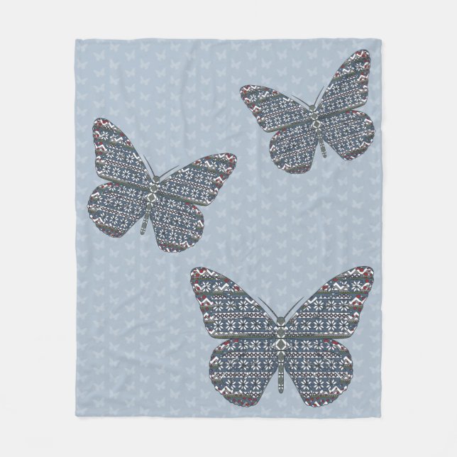 Nordic Monarch Fleece Blanket (Front)