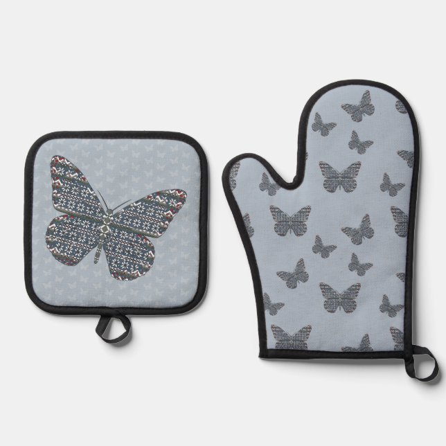 Nordic Monarch Oven Mitt & Pot Holder Set (Front)