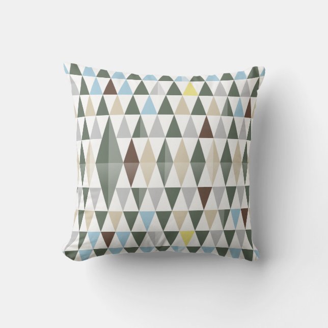 Nordic Nature | Colourful Pattern Design Throw Pillow (Front)