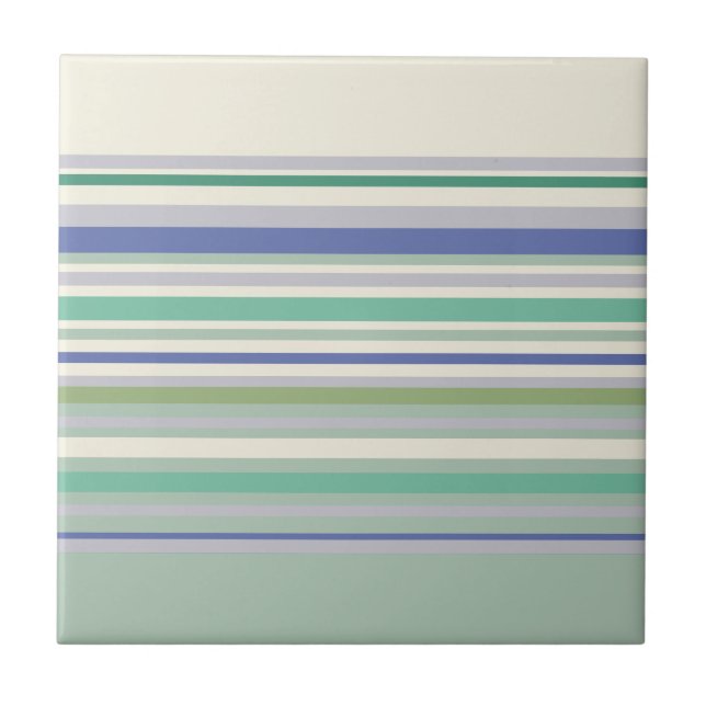 Nordic Pastel Stripes Pattern Tile (Front)