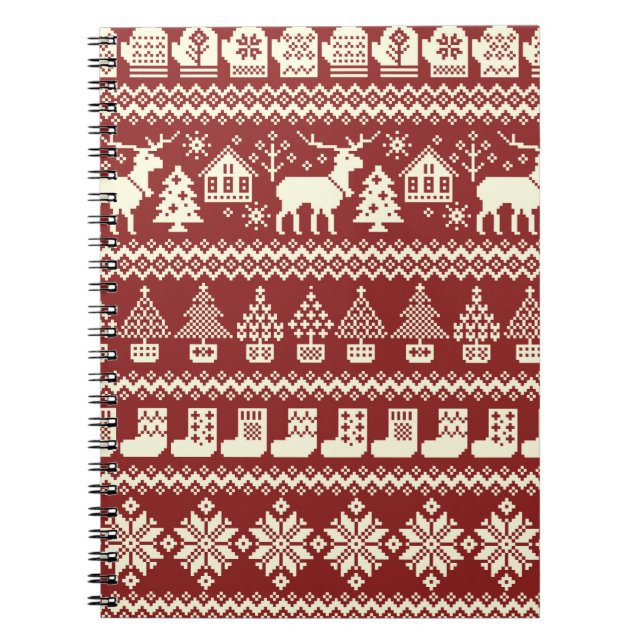 Nordic pattern illustration notebook (Front)