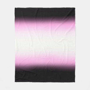 Nordic Pink Black Pink White Fleece Blanket