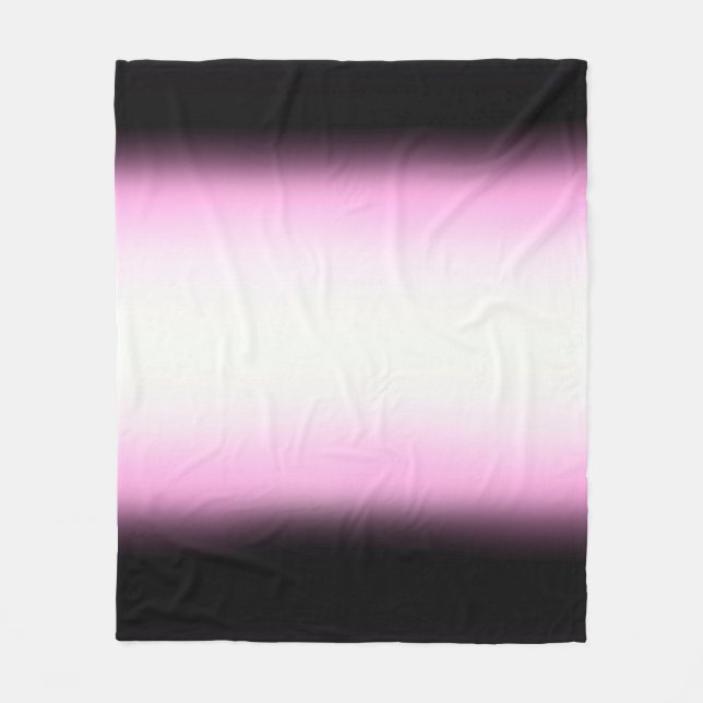 Nordic Pink Black|Pink|White Fleece Blanket (Front)