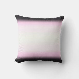 Nordic Pink Black Pink White Outdoor Pillow