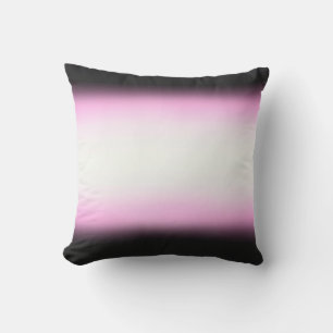 Nordic Pink Black Pink White Outdoor Pillow