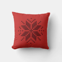 Nordic Pixel Snowflake Christmas Accent