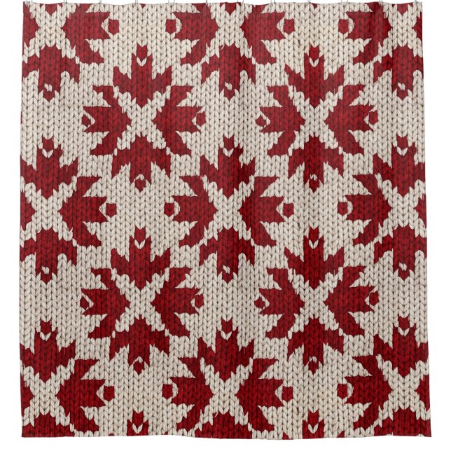 Nordic Red and White Knit Pattern – Classic Winter (Front)