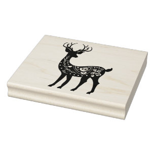 Nordic Reindeer Rubber Stamp