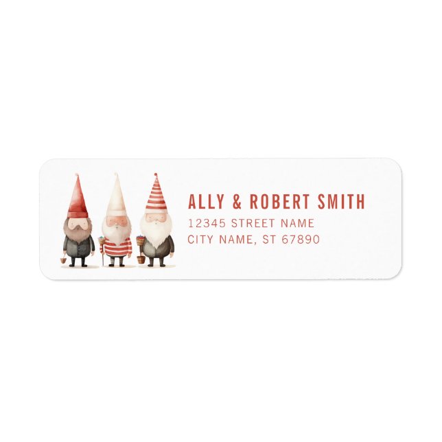Nordic Santa Claus Retourner l'adresse Étiquettes (Devant)