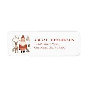 Nordic Santa Claus Return Address Labels