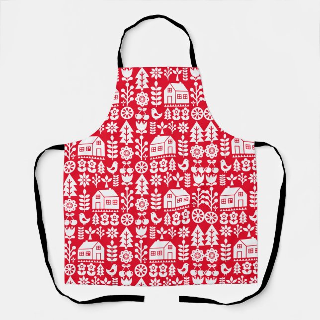 Nordic Scandinavian Christmas Apron (Front)