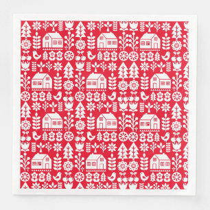 Nordic Scandinavian Christmas Decorations Napkin