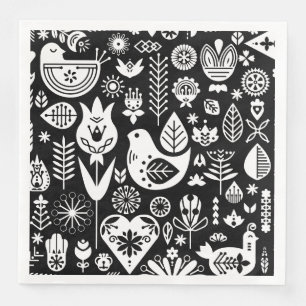 Nordic Scandinavian Christmas Decorations Napkin