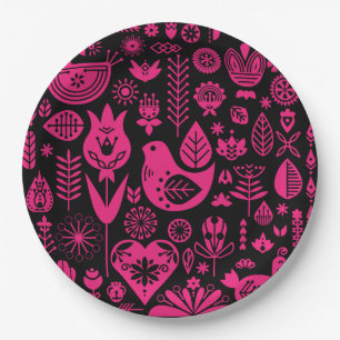 Nordic Scandinavian Christmas Decorations Paper Plate