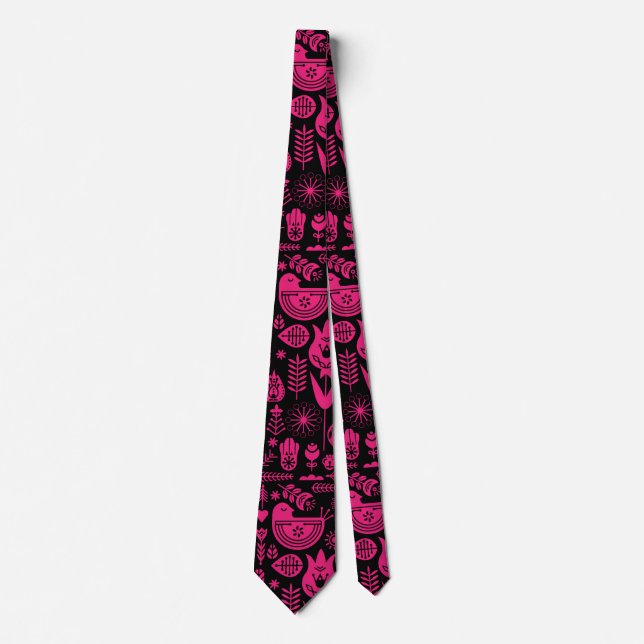 Nordic Scandinavian Christmas Decorations Tie (Front)