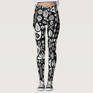 Nordic Scandinavian Christmas  Leggings