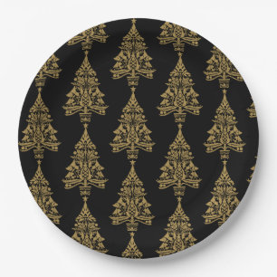 Nordic Scandinavian Christmas Tree Decorations Paper Plate