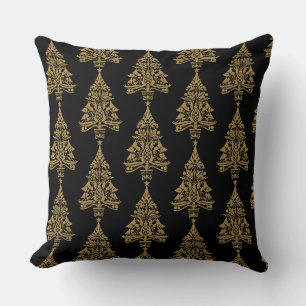 Nordic Scandinavian Christmas Tree Decorations Throw Pillow