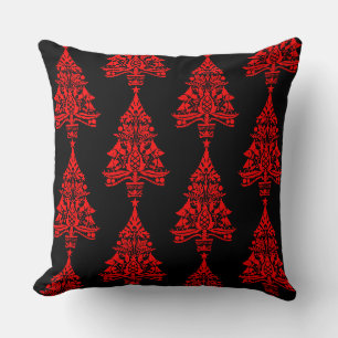 Nordic Scandinavian Christmas Tree Decorations Throw Pillow