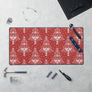 Nordic Scandinavian Christmas Tree Magic Desk Mat