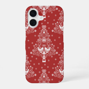 Nordic Scandinavian Christmas Tree Magic iPhone 16 Case