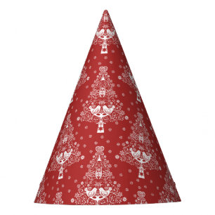Nordic Scandinavian Christmas Tree Magic Party Hat