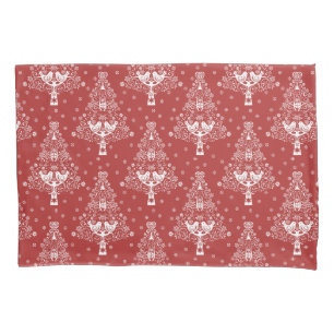 Nordic Scandinavian Christmas Tree Magic Pillowcase