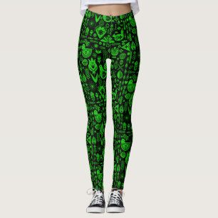 Nordic Scandinavian Folk Pattern Art   Leggings