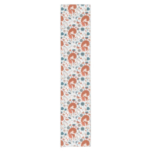 Nordic sleeping fox pattern  short table runner