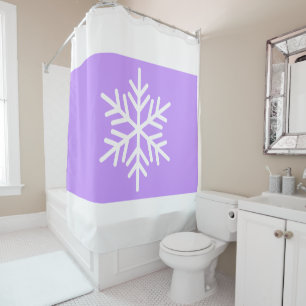 Nordic Snowflake Wide Light Purple White Stripes