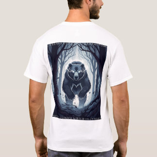 Nordic Spirit Bear T-Shirt - Mystical Forest Guard