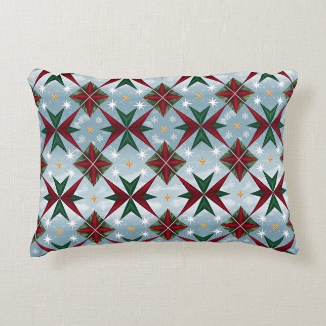 Nordic Star Pattern Duvet Cover & Pillow Set (Front)