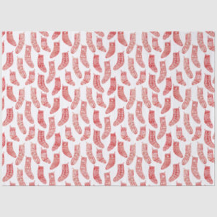 Nordic Stockings Scandinavian Christmas Red White Tissue Paper
