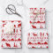 Nordic Sweater Red Winter Animals White