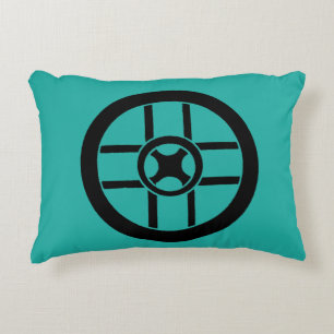 Nordic Symbol: Wheel Cross Accent Pillow