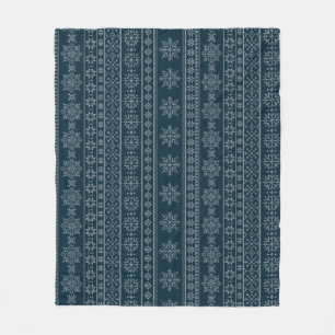 Nordic ugly sweater knitwear xmas winter pattern fleece blanket