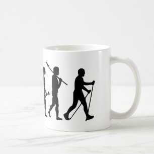 Nordic Walking Evolutionary theory of walking Coffee Mug