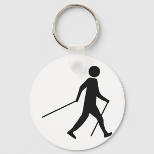 nordic walking icon keychain