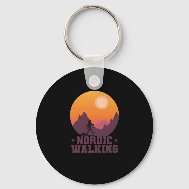 Nordic walking keychain (Front)