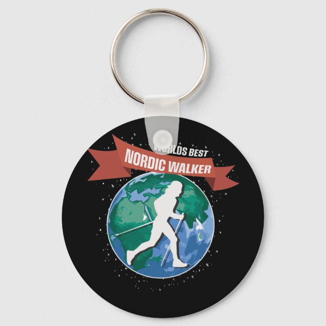 Nordic Walking, Urban & Lifestyle Keychain (Front)