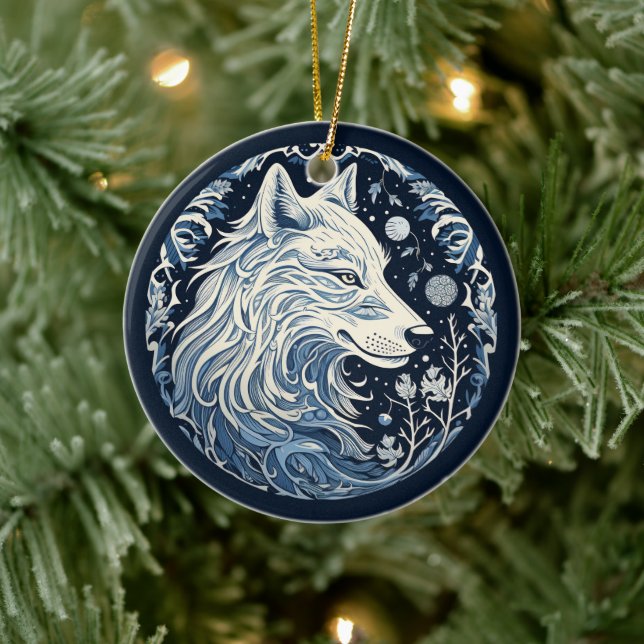 Nordic Wolf Ornament (Tree)