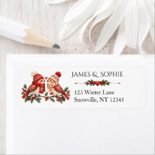 Nordic Woodland Scandinavian Christmas Love Birds