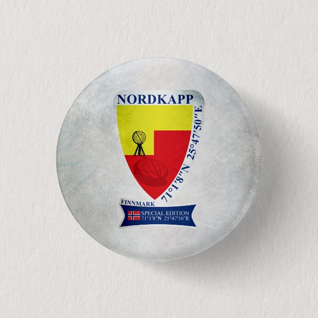 Nordkapp 1 Inch Round Button (Front)