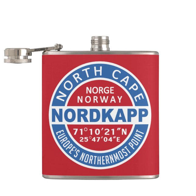 NorDKAPP Norvège Flacon monogramme personnalisé (Ouvert)